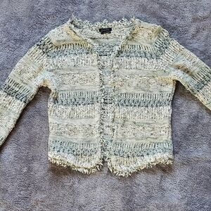 Massimo Dutti Textured Knit Sweater/ Jacket Size S